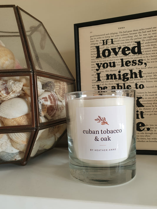 Cuban Tobacco & Oak Woodwick Candle