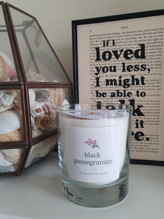 Black Pomegranate Woodwick Candle