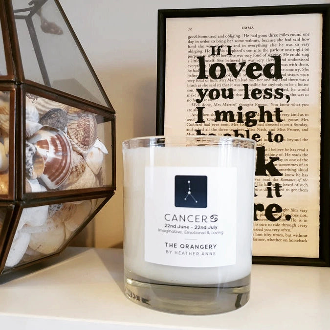Cancer - The Orangery. 22nd June - 22nd July Woodwick Candle
