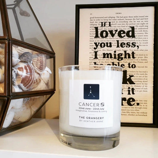 Cancer - The Orangery. 22nd June - 22nd July Woodwick Candle