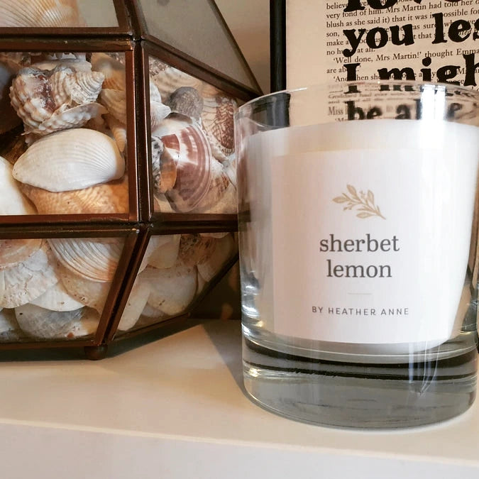 Sherbet Lemon Woodwick Candle