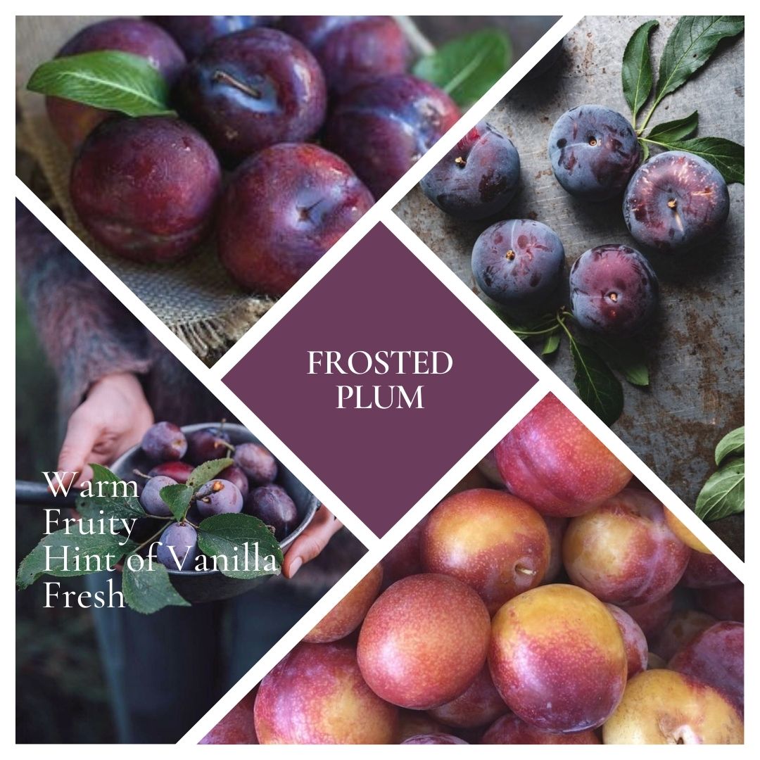 * NEW * Frosted Plum Woodwick Candle