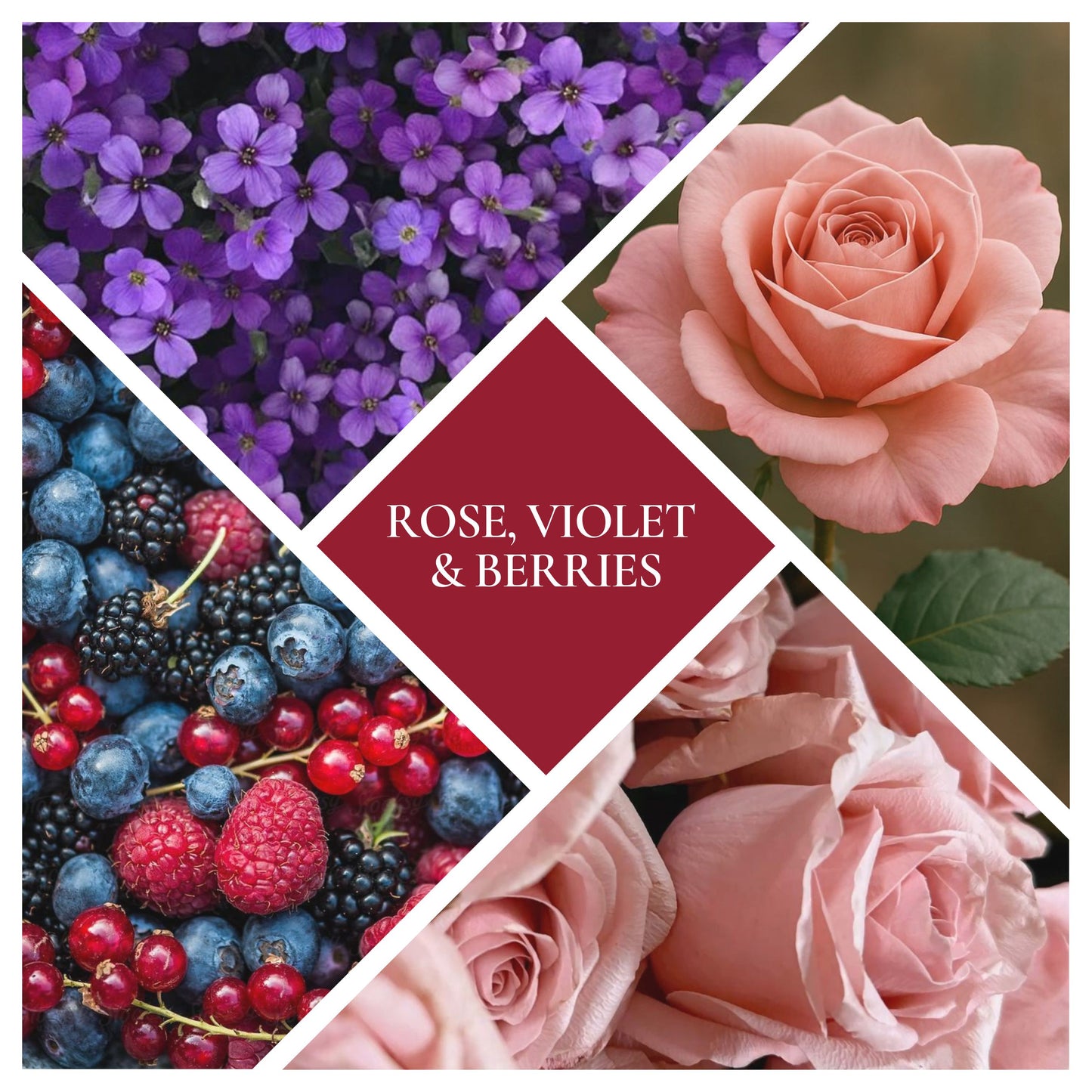 * NEW * Rose, Violet & Berries Woodwick Candle