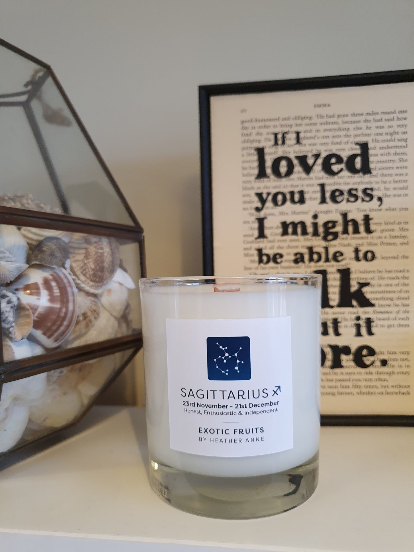 Sagittarius - Exotic Fruits. 23rd November - 21st December Woodwick Candle