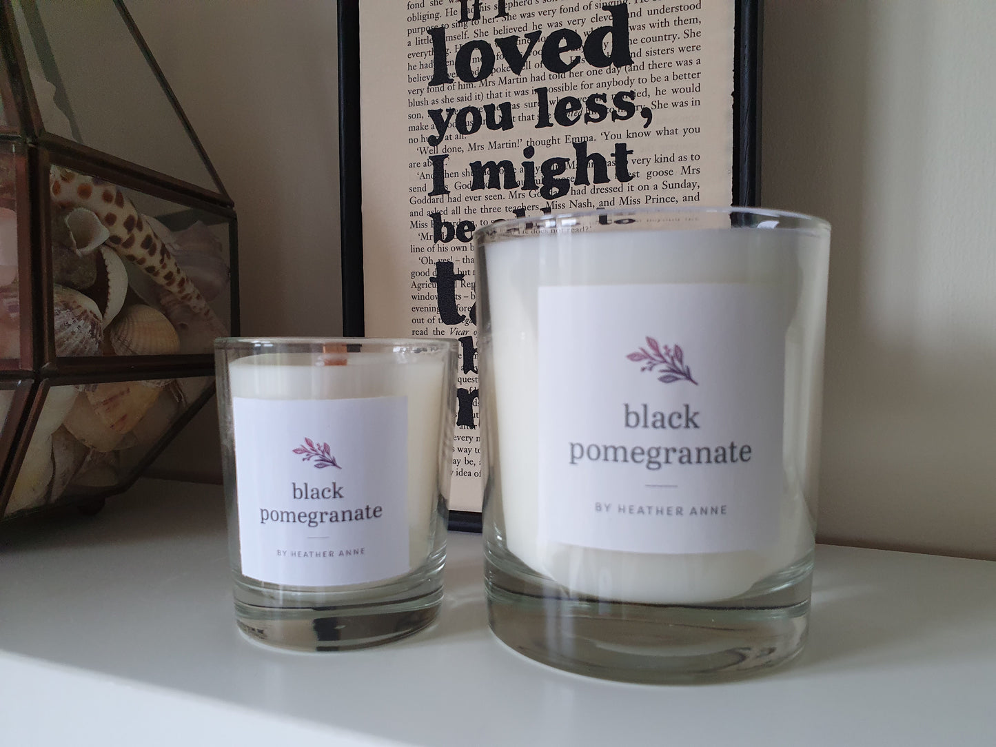 Black Pomegranate Woodwick Candle