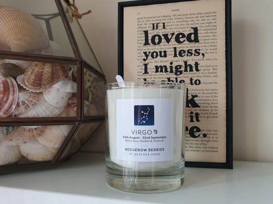 Virgo - Hedgerow Berries. 24th August - 22nd September Woodwick Candle
