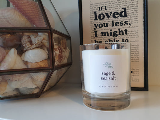 * NEW * Sage & Sea Salt Woodwick Candle