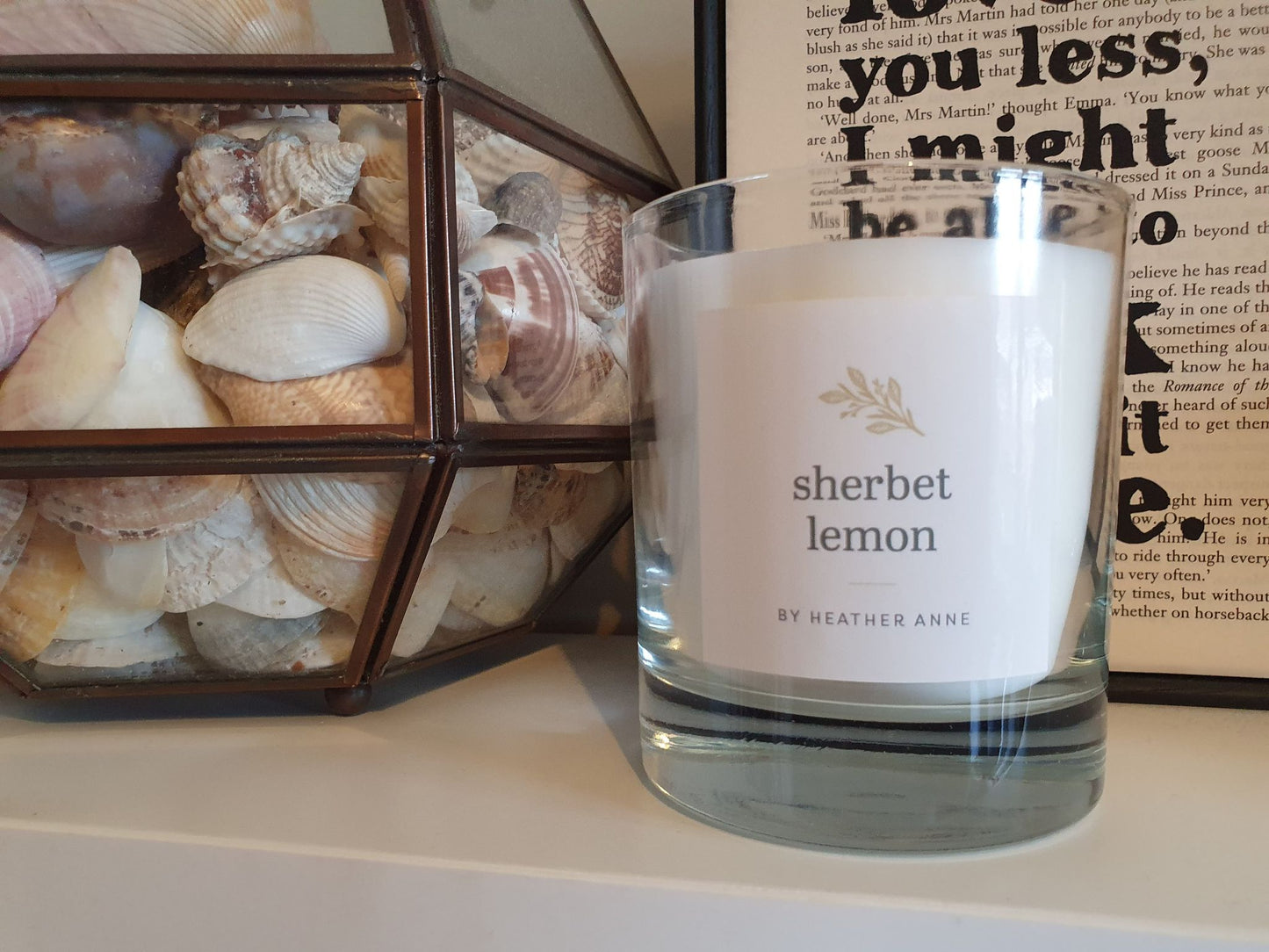 Sherbet Lemon Woodwick Candle