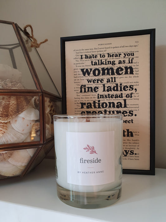 * NEW * Fireside Woodwick Candle