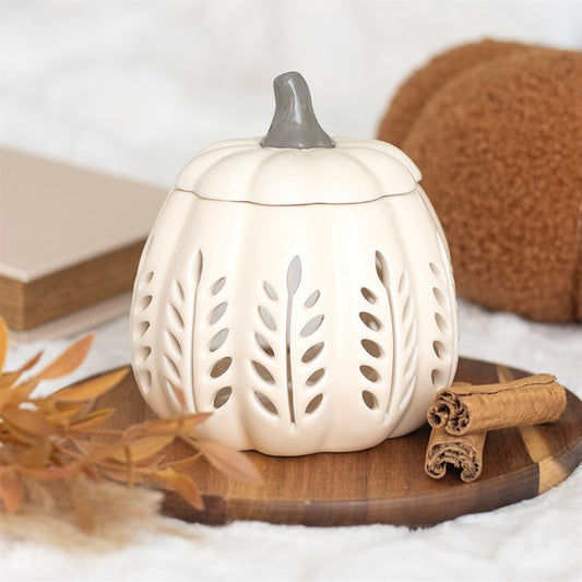 Ivory Lantern Pumpkin Wax Melt Burner