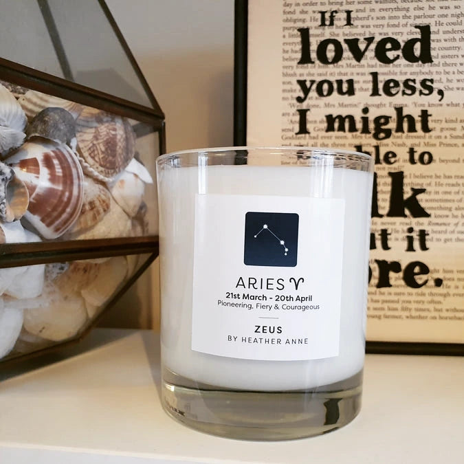 Aries - Zeus. 21st March - 20th April Woodwick Candle