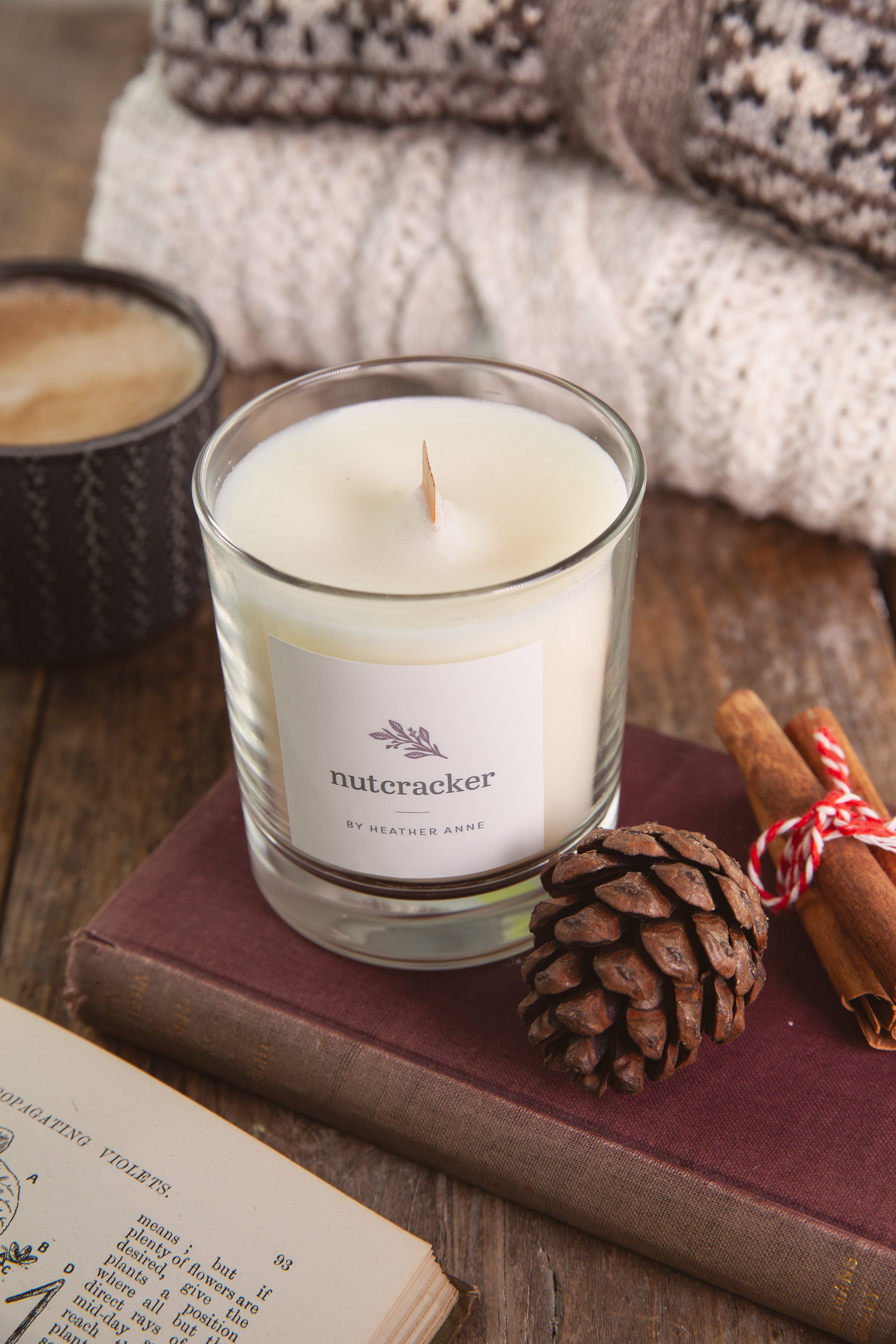 NEW Nutcracker Woodwick Candle Home Fragrance by Heather Anne