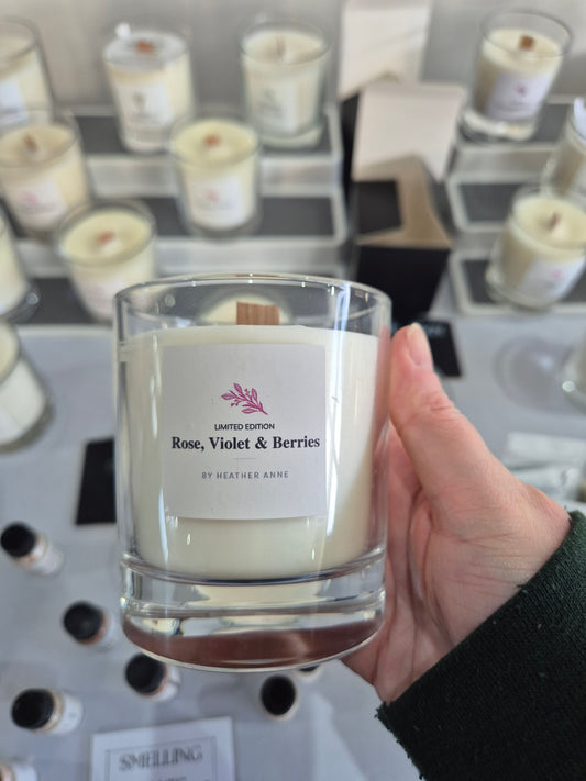 Rose, Violet & Berries Woodwick Candle