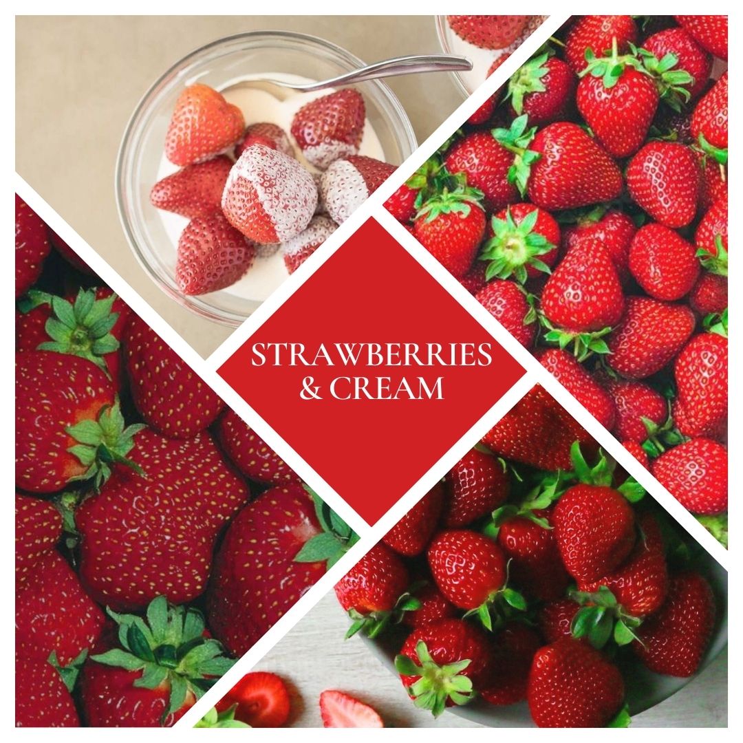 * NEW * Strawberries & Cream Woodwick Candle