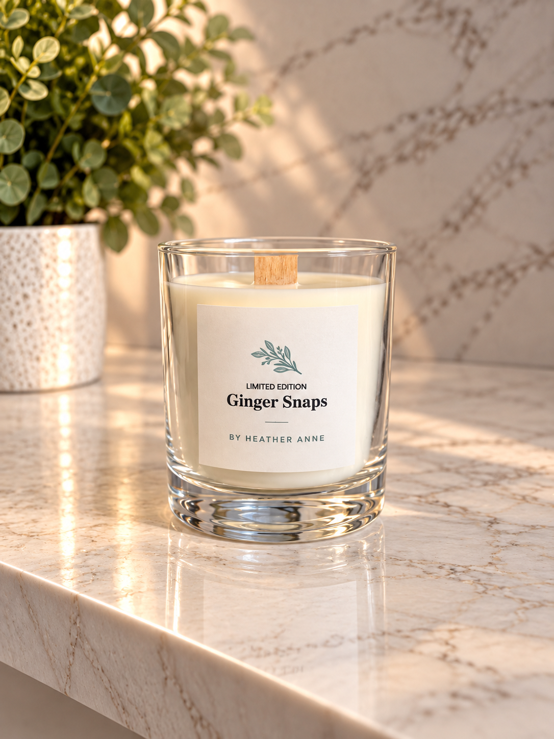 * NEW * Ginger Snaps Woodwick Candle