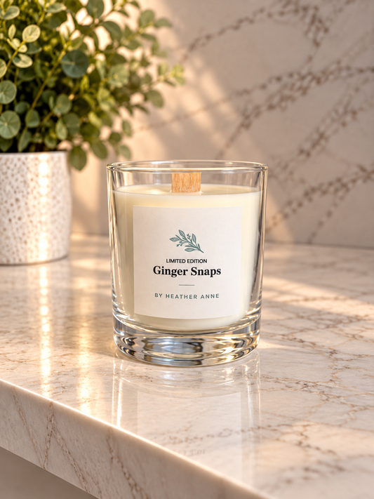 * NEW * Ginger Snaps Woodwick Candle