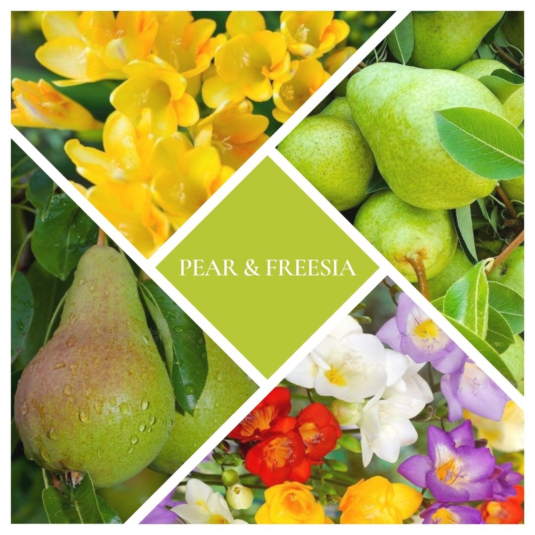 * NEW * Pear & Freesia Woodwick Candle