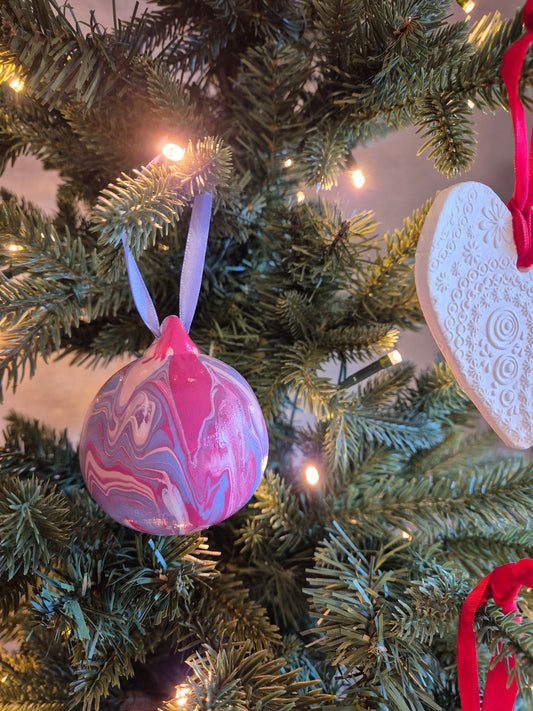 Heather Christmas Baubles