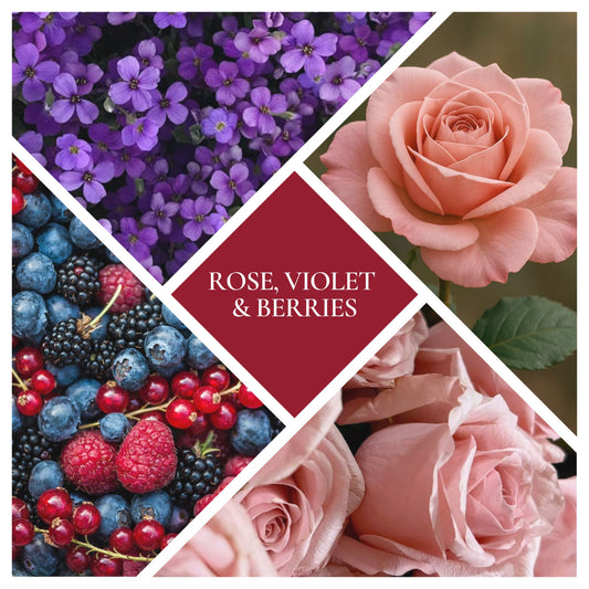 * NEW * Rose, Violet & Berries Woodwick Candle