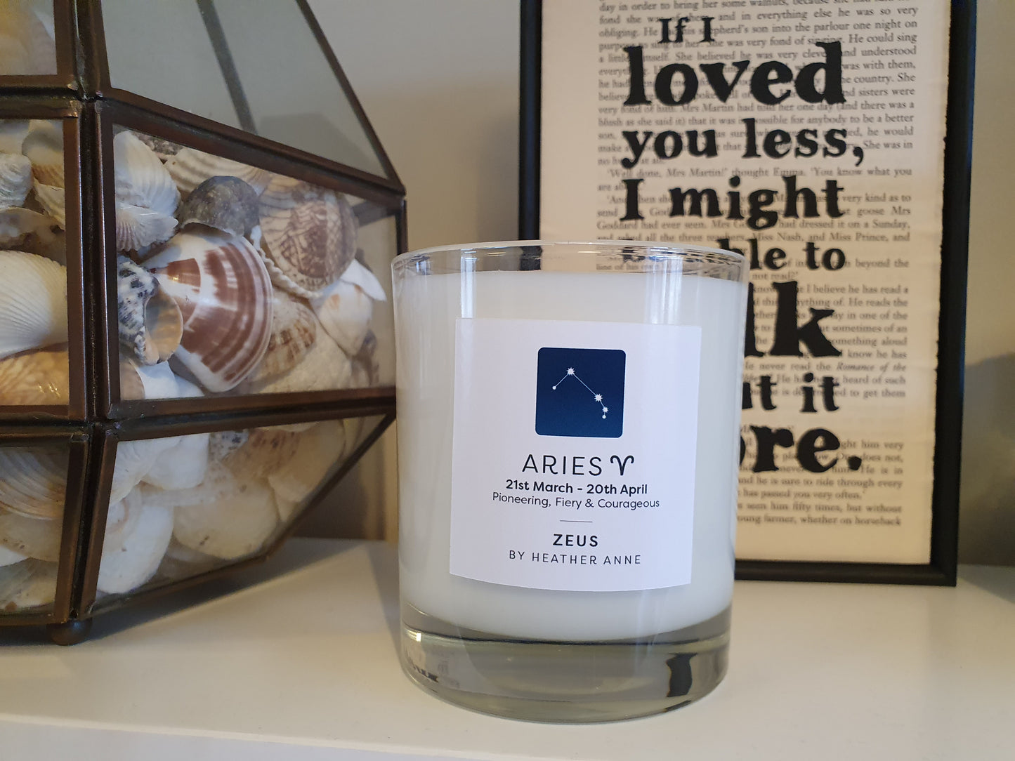 Aries - Zeus. 21st March - 20th April Woodwick Candle