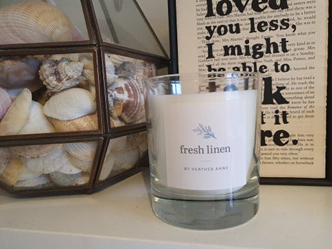 Fresh Linen Woodwick Candle