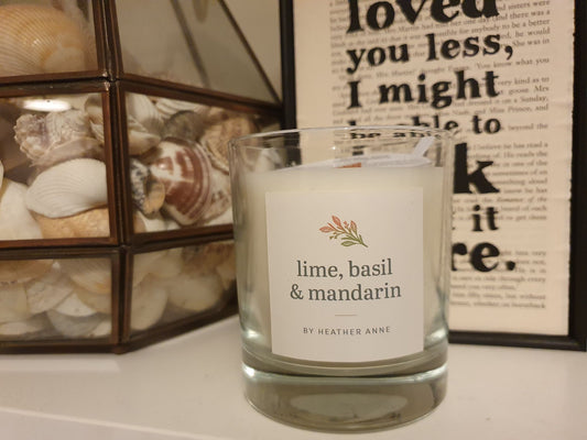 Lime, Basil & Mandarin Woodwick Candle